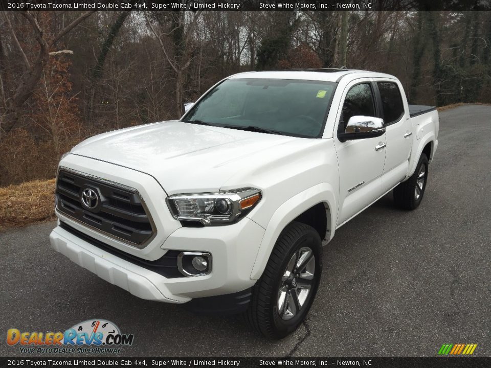 2016 Toyota Tacoma Limited Double Cab 4x4 Super White / Limited Hickory Photo #2