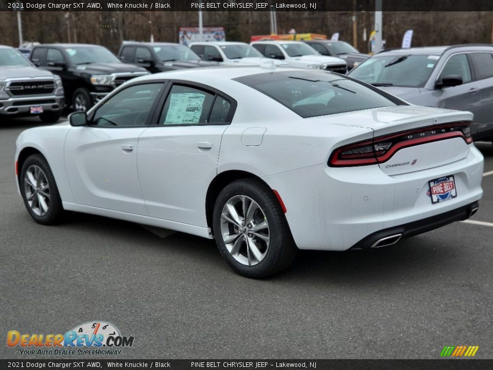 2021 Dodge Charger SXT AWD White Knuckle / Black Photo #4