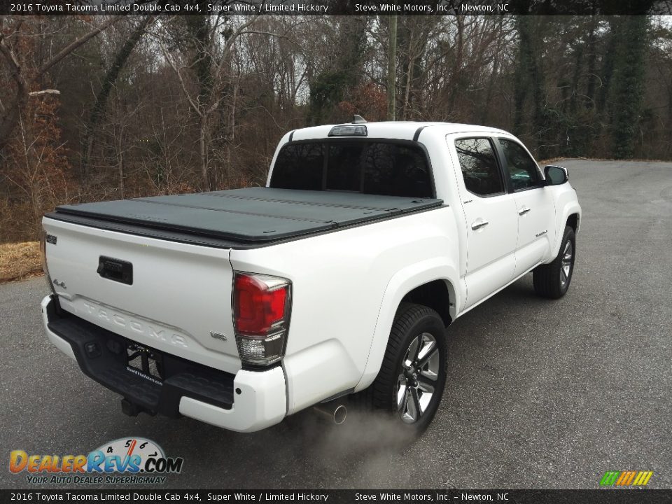 2016 Toyota Tacoma Limited Double Cab 4x4 Super White / Limited Hickory Photo #6