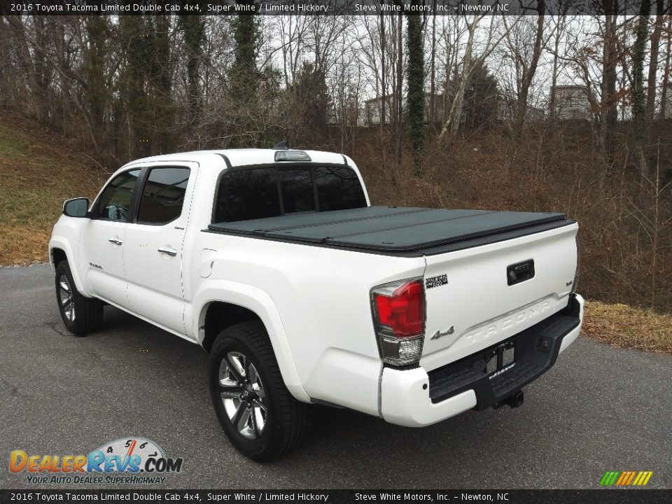 2016 Toyota Tacoma Limited Double Cab 4x4 Super White / Limited Hickory Photo #10