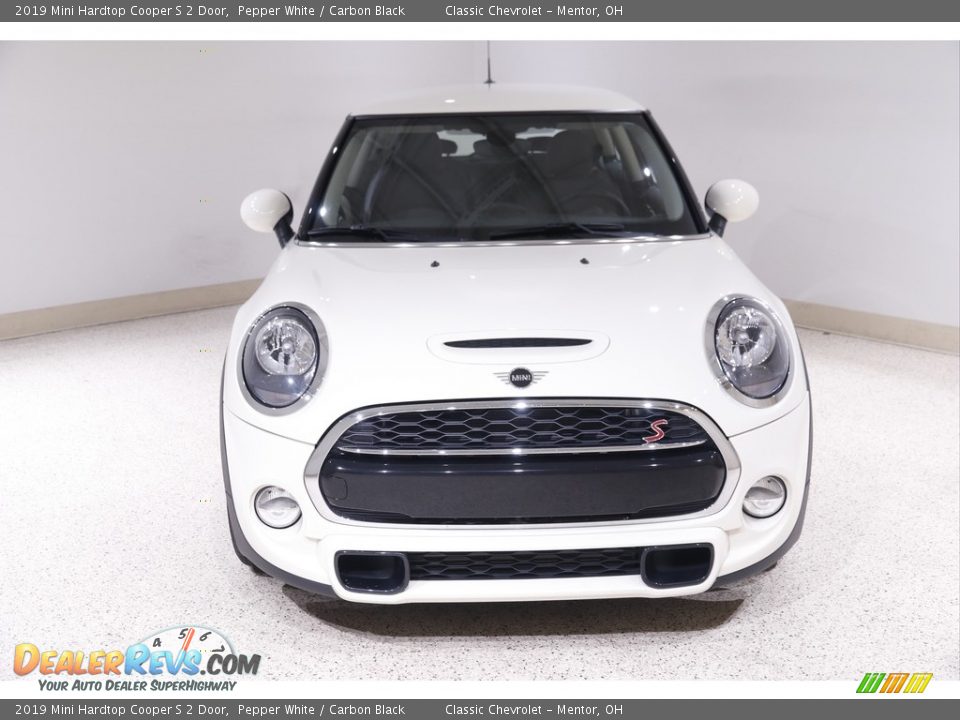 2019 Mini Hardtop Cooper S 2 Door Pepper White / Carbon Black Photo #2