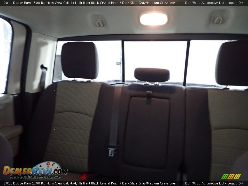 2011 Dodge Ram 1500 Big Horn Crew Cab 4x4 Brilliant Black Crystal Pearl / Dark Slate Gray/Medium Graystone Photo #20