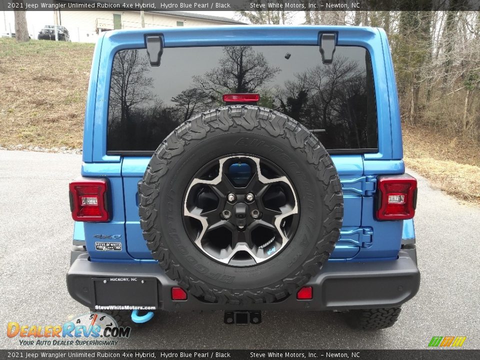 2021 Jeep Wrangler Unlimited Rubicon 4xe Hybrid Hydro Blue Pearl / Black Photo #10