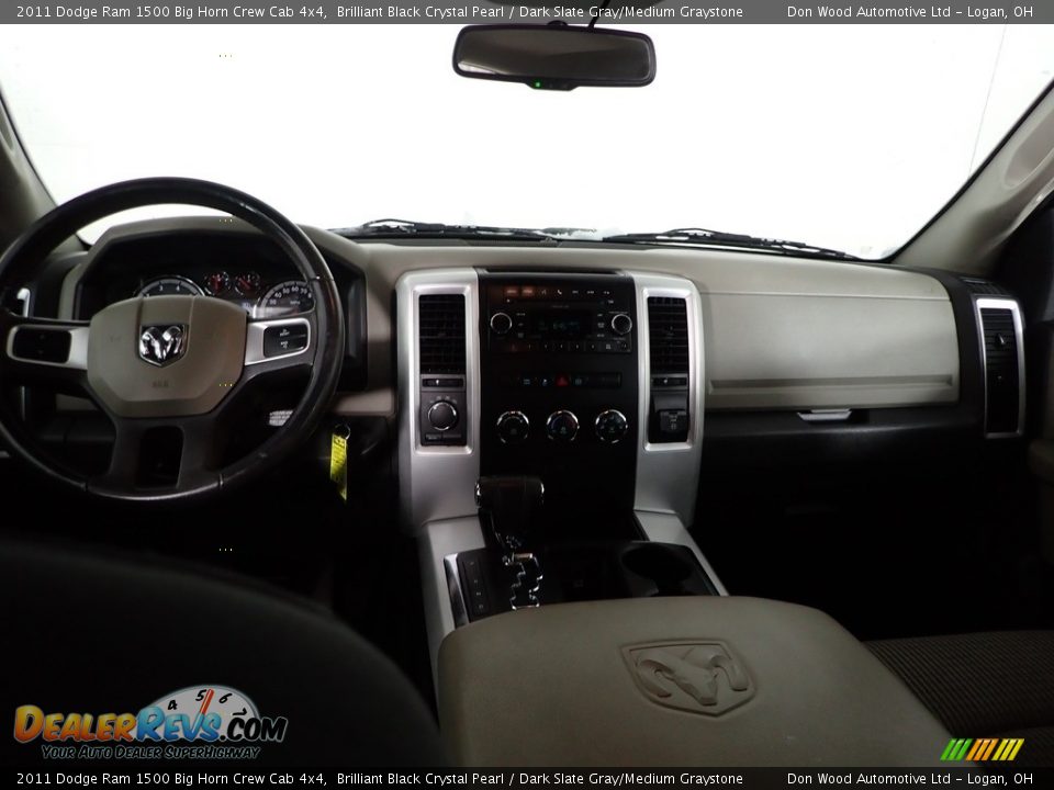 2011 Dodge Ram 1500 Big Horn Crew Cab 4x4 Brilliant Black Crystal Pearl / Dark Slate Gray/Medium Graystone Photo #23