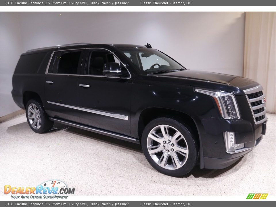 2018 Cadillac Escalade ESV Premium Luxury 4WD Black Raven / Jet Black Photo #1