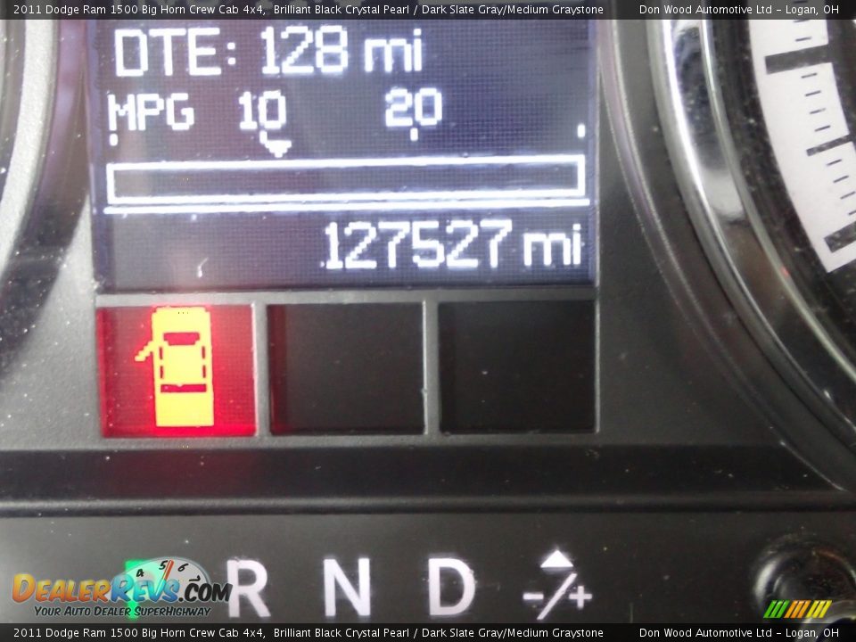 2011 Dodge Ram 1500 Big Horn Crew Cab 4x4 Brilliant Black Crystal Pearl / Dark Slate Gray/Medium Graystone Photo #29