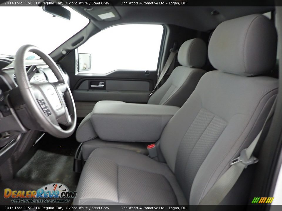 2014 Ford F150 STX Regular Cab Oxford White / Steel Grey Photo #14