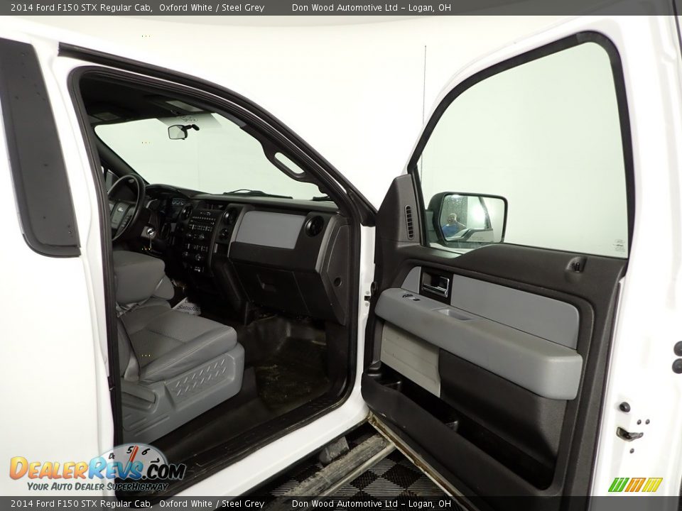 2014 Ford F150 STX Regular Cab Oxford White / Steel Grey Photo #24