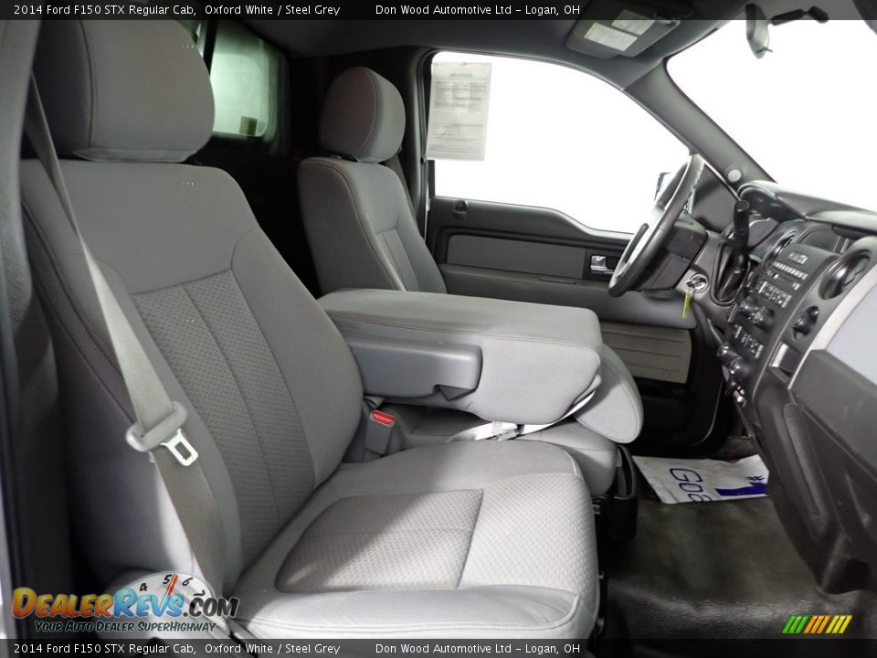 2014 Ford F150 STX Regular Cab Oxford White / Steel Grey Photo #25