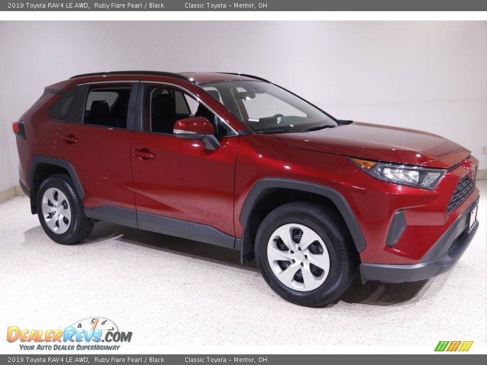 2019 Toyota RAV4 LE AWD Ruby Flare Pearl / Black Photo #1