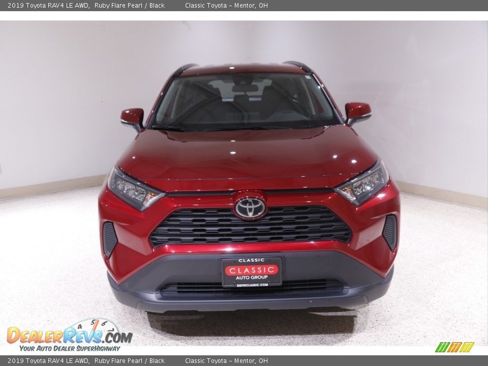 2019 Toyota RAV4 LE AWD Ruby Flare Pearl / Black Photo #2