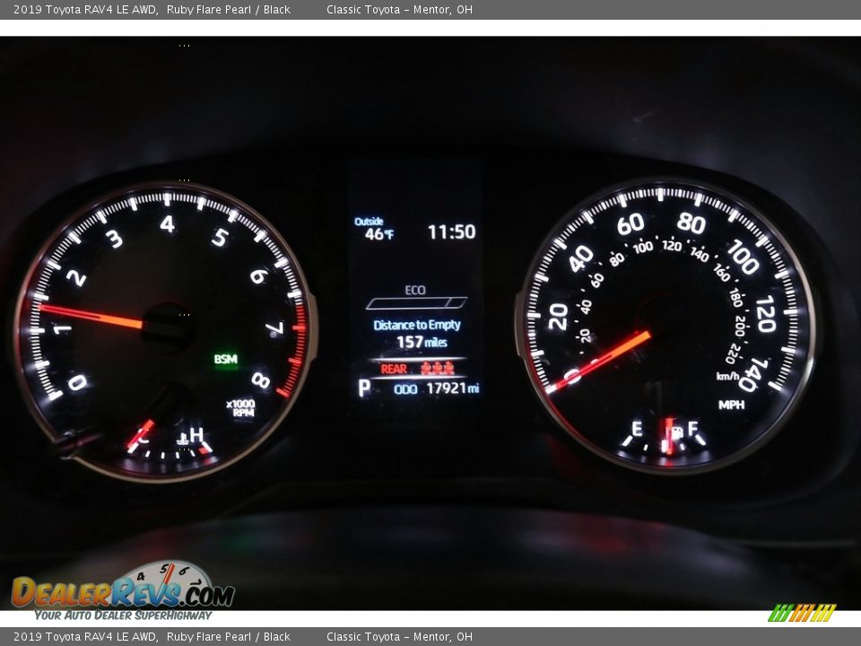 2019 Toyota RAV4 LE AWD Ruby Flare Pearl / Black Photo #8