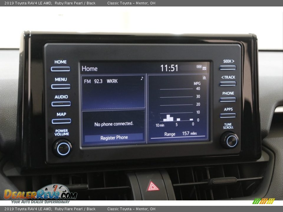 2019 Toyota RAV4 LE AWD Ruby Flare Pearl / Black Photo #10