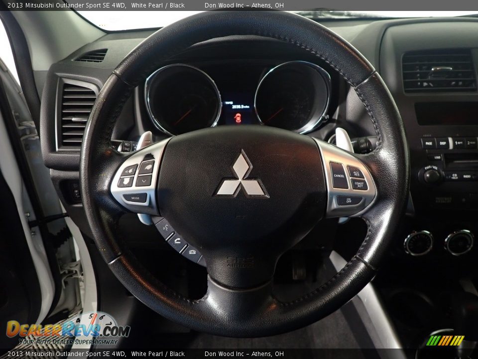 2013 Mitsubishi Outlander Sport SE 4WD White Pearl / Black Photo #27