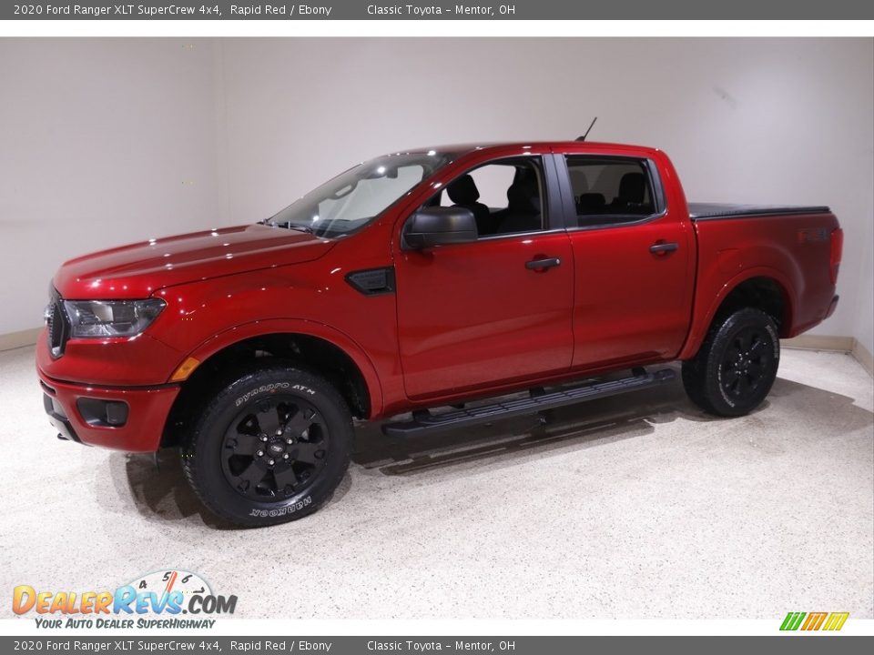 2020 Ford Ranger XLT SuperCrew 4x4 Rapid Red / Ebony Photo #3