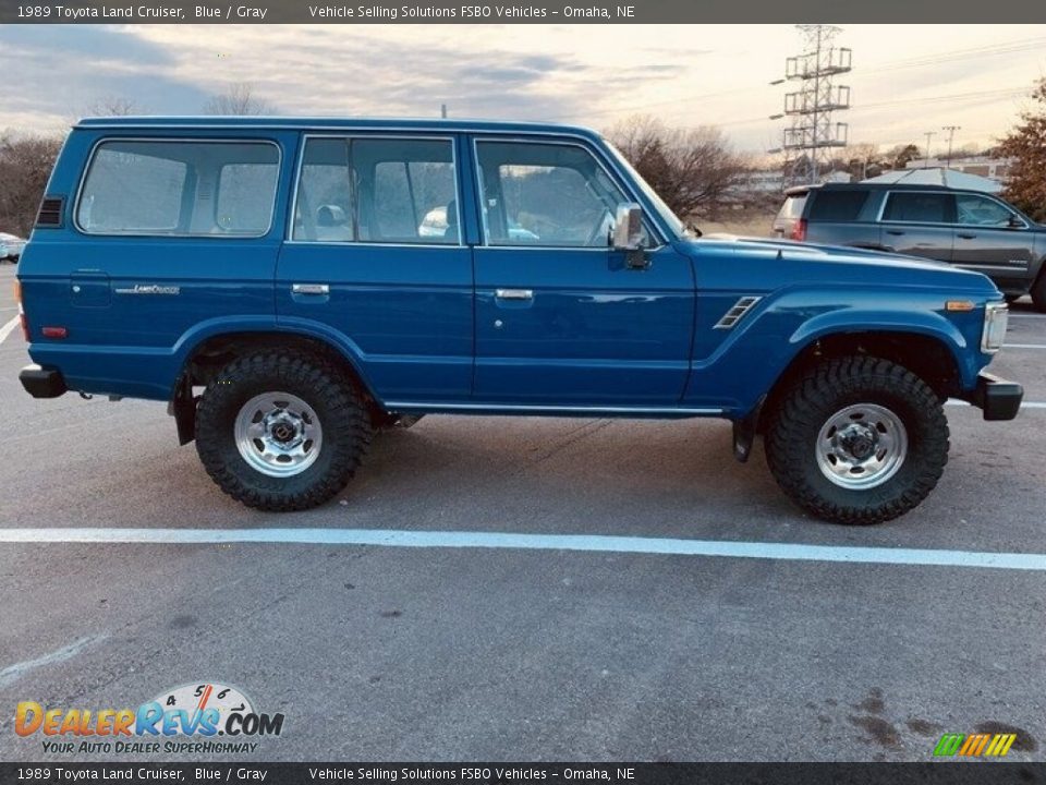 Blue 1989 Toyota Land Cruiser  Photo #3