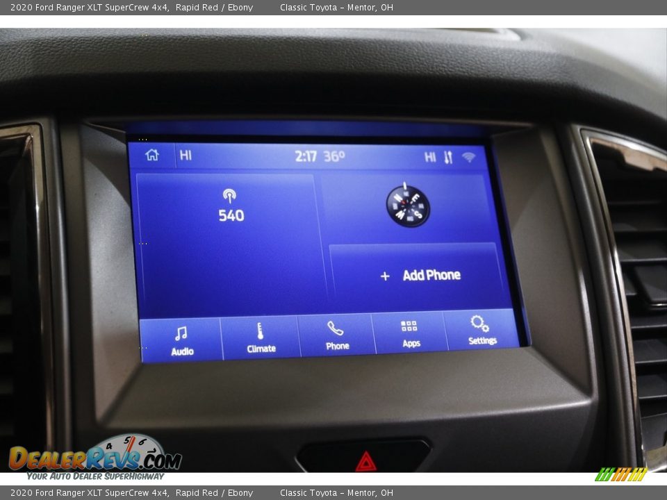 2020 Ford Ranger XLT SuperCrew 4x4 Rapid Red / Ebony Photo #10