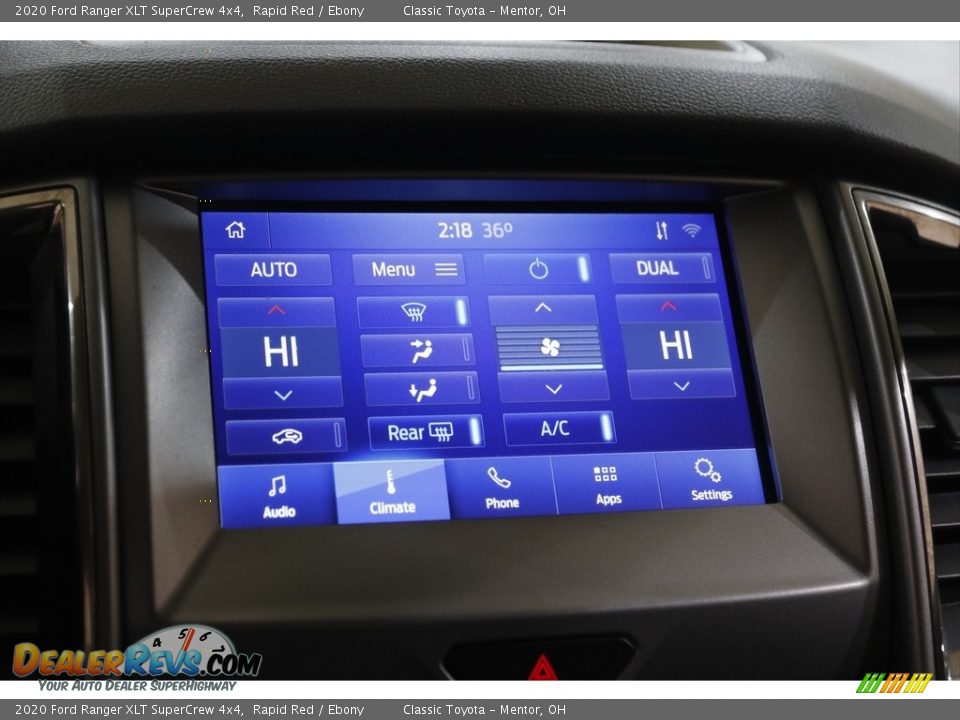2020 Ford Ranger XLT SuperCrew 4x4 Rapid Red / Ebony Photo #11
