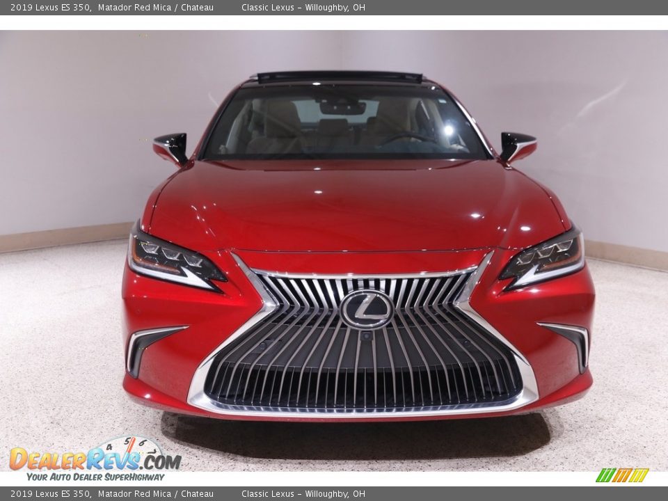 2019 Lexus ES 350 Matador Red Mica / Chateau Photo #2