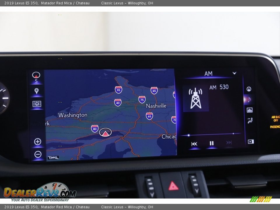 2019 Lexus ES 350 Matador Red Mica / Chateau Photo #10