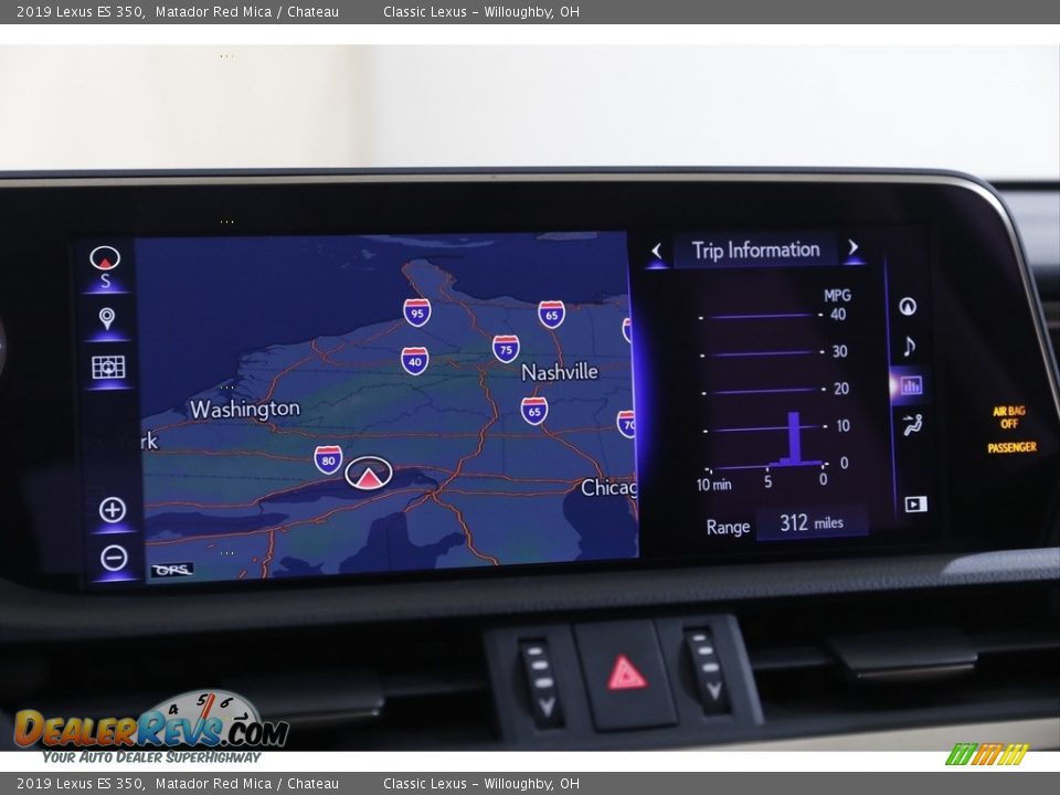 2019 Lexus ES 350 Matador Red Mica / Chateau Photo #11