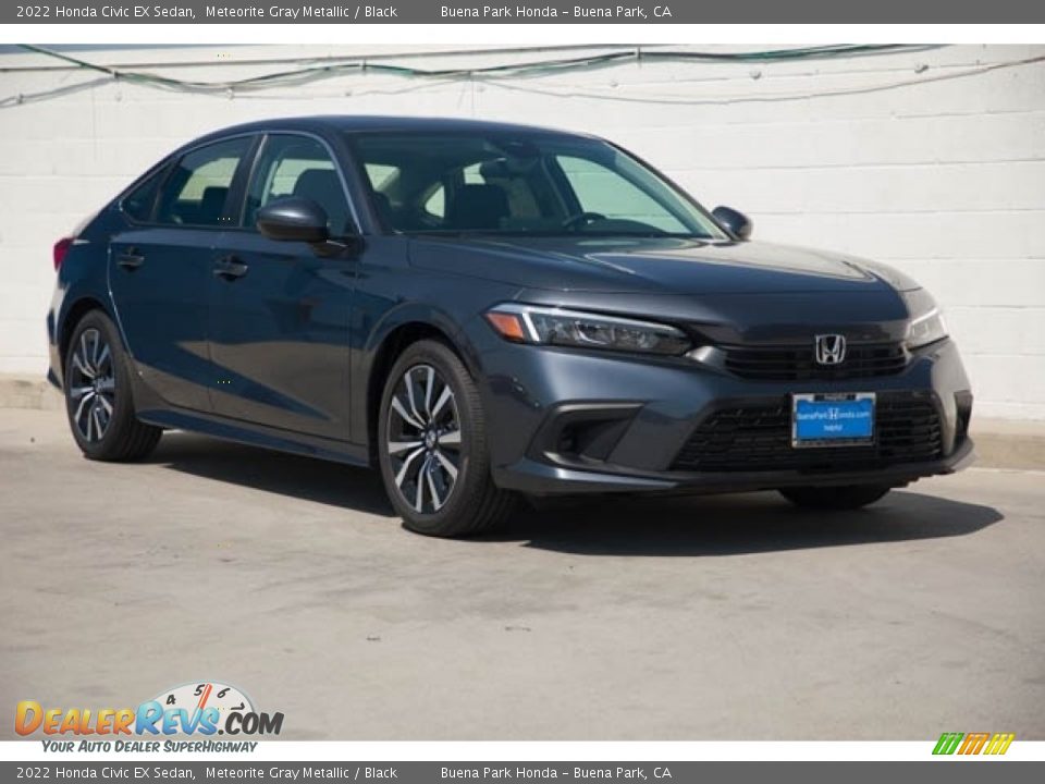 2022 Honda Civic EX Sedan Meteorite Gray Metallic / Black Photo #1