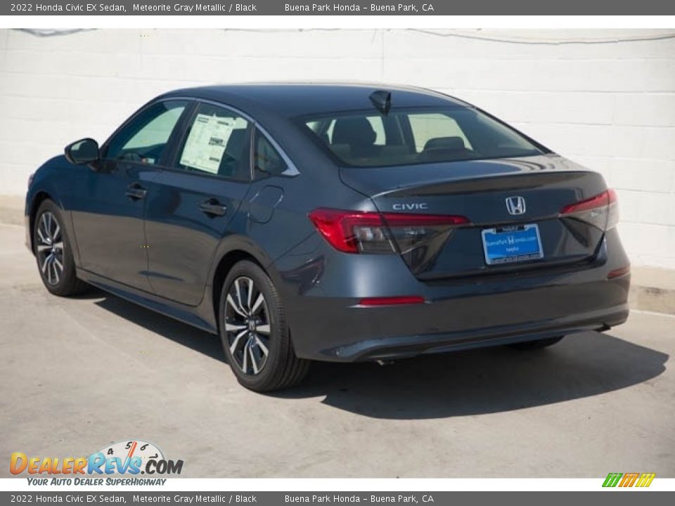 2022 Honda Civic EX Sedan Meteorite Gray Metallic / Black Photo #2