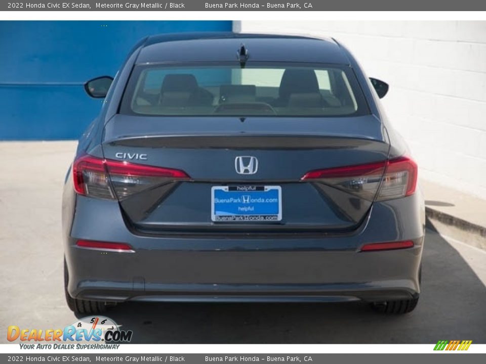 2022 Honda Civic EX Sedan Meteorite Gray Metallic / Black Photo #5