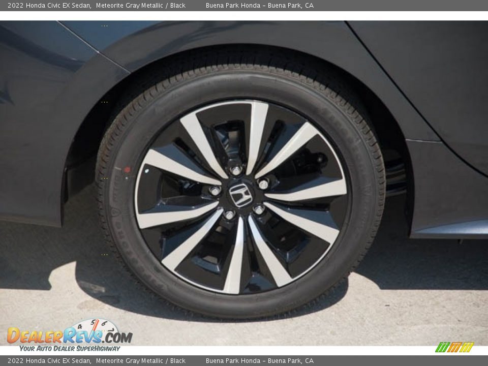 2022 Honda Civic EX Sedan Meteorite Gray Metallic / Black Photo #10