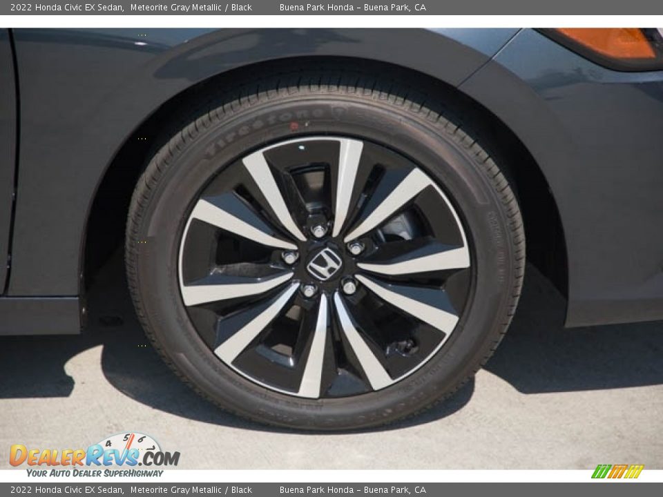 2022 Honda Civic EX Sedan Meteorite Gray Metallic / Black Photo #11