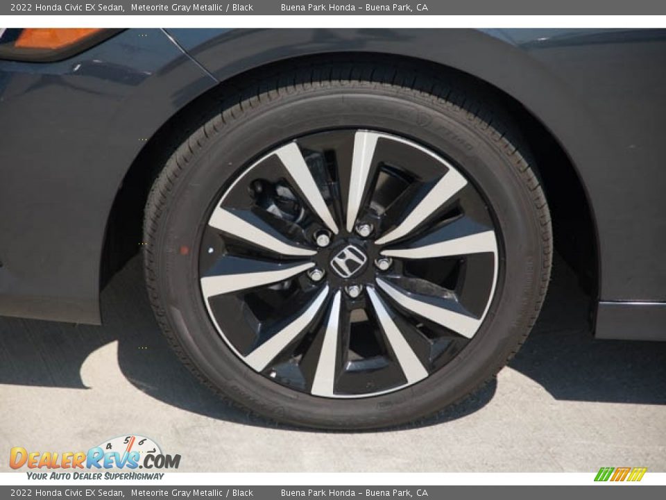 2022 Honda Civic EX Sedan Meteorite Gray Metallic / Black Photo #13