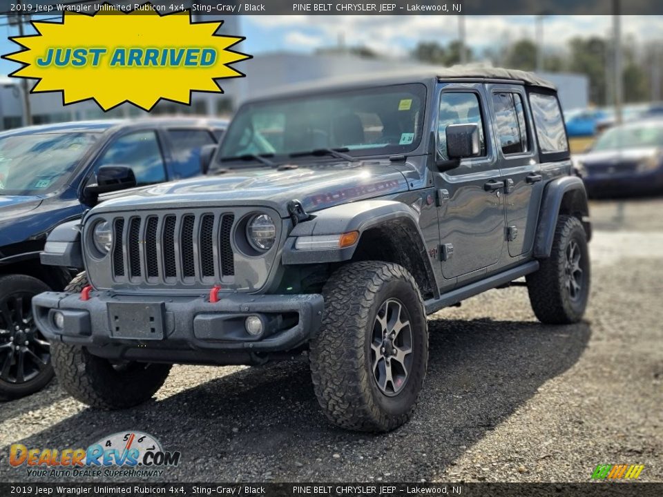 2019 Jeep Wrangler Unlimited Rubicon 4x4 Sting-Gray / Black Photo #1