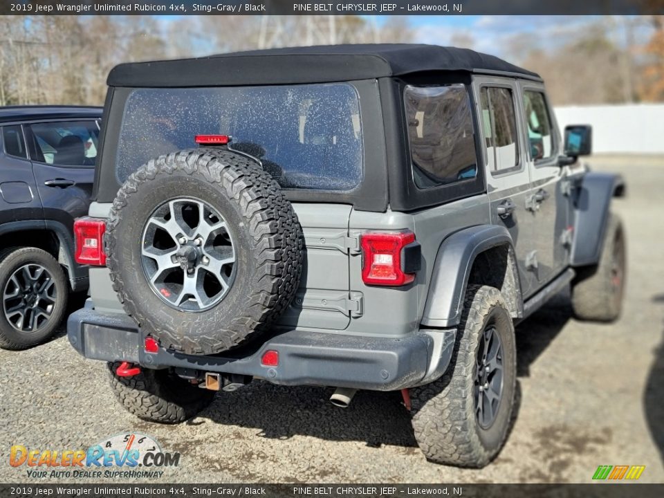 2019 Jeep Wrangler Unlimited Rubicon 4x4 Sting-Gray / Black Photo #4