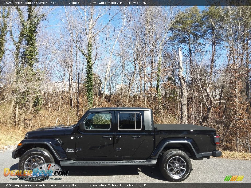 2020 Jeep Gladiator Overland 4x4 Black / Black Photo #1