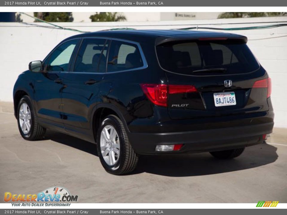 2017 Honda Pilot LX Crystal Black Pearl / Gray Photo #2