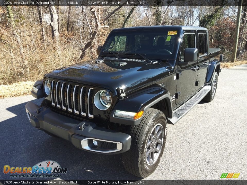 2020 Jeep Gladiator Overland 4x4 Black / Black Photo #2