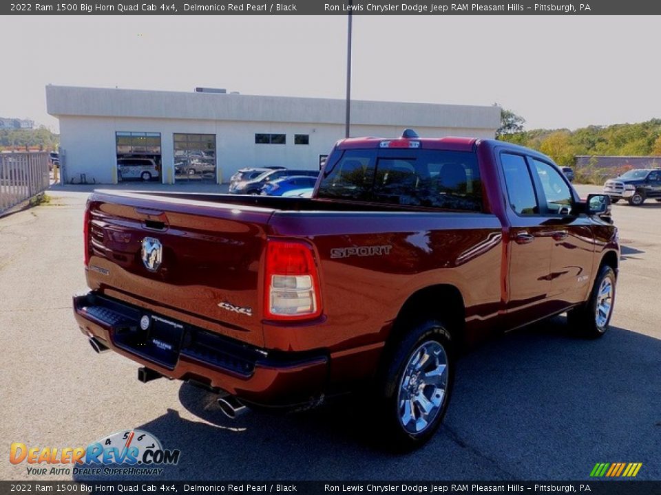 2022 Ram 1500 Big Horn Quad Cab 4x4 Delmonico Red Pearl / Black Photo #5