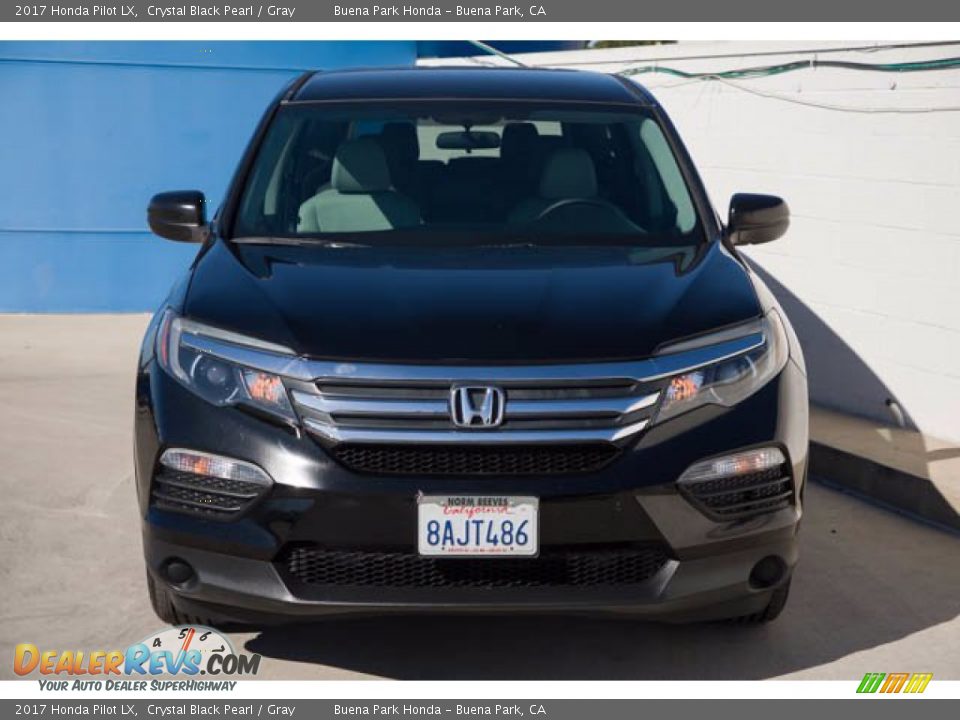 2017 Honda Pilot LX Crystal Black Pearl / Gray Photo #7
