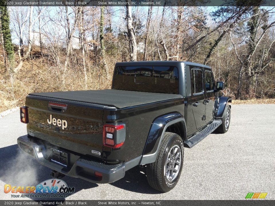 2020 Jeep Gladiator Overland 4x4 Black / Black Photo #6