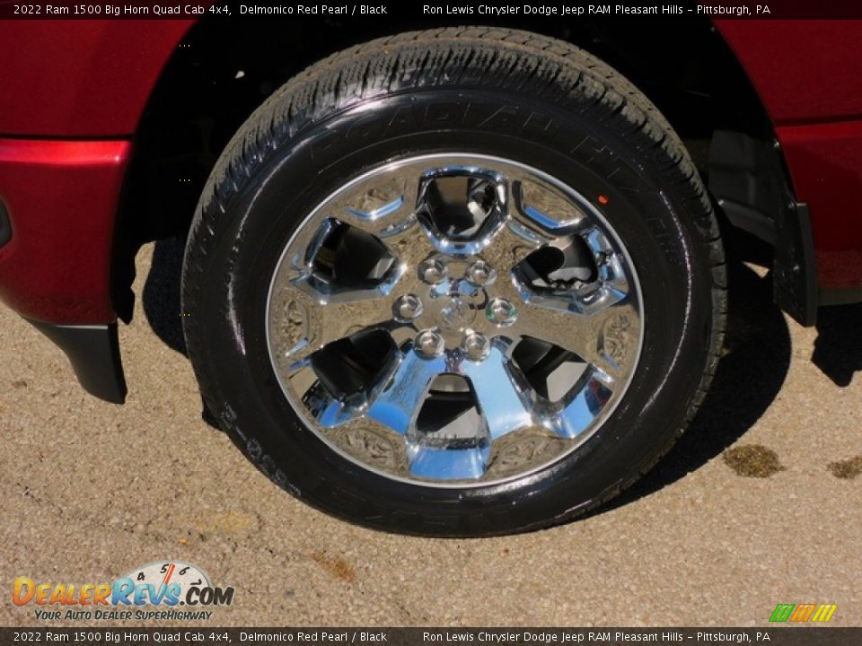 2022 Ram 1500 Big Horn Quad Cab 4x4 Delmonico Red Pearl / Black Photo #10