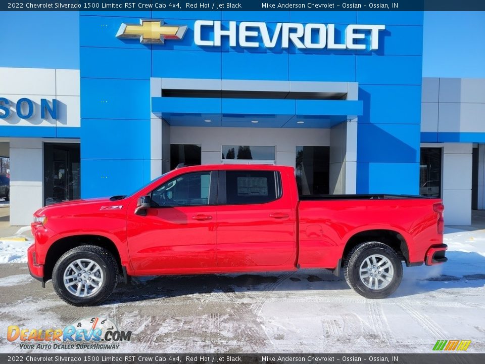 2022 Chevrolet Silverado 1500 Limited RST Crew Cab 4x4 Red Hot / Jet Black Photo #1