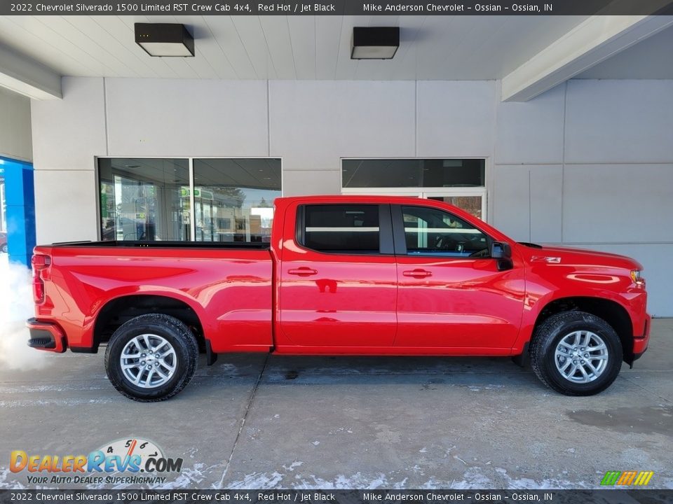 2022 Chevrolet Silverado 1500 Limited RST Crew Cab 4x4 Red Hot / Jet Black Photo #3