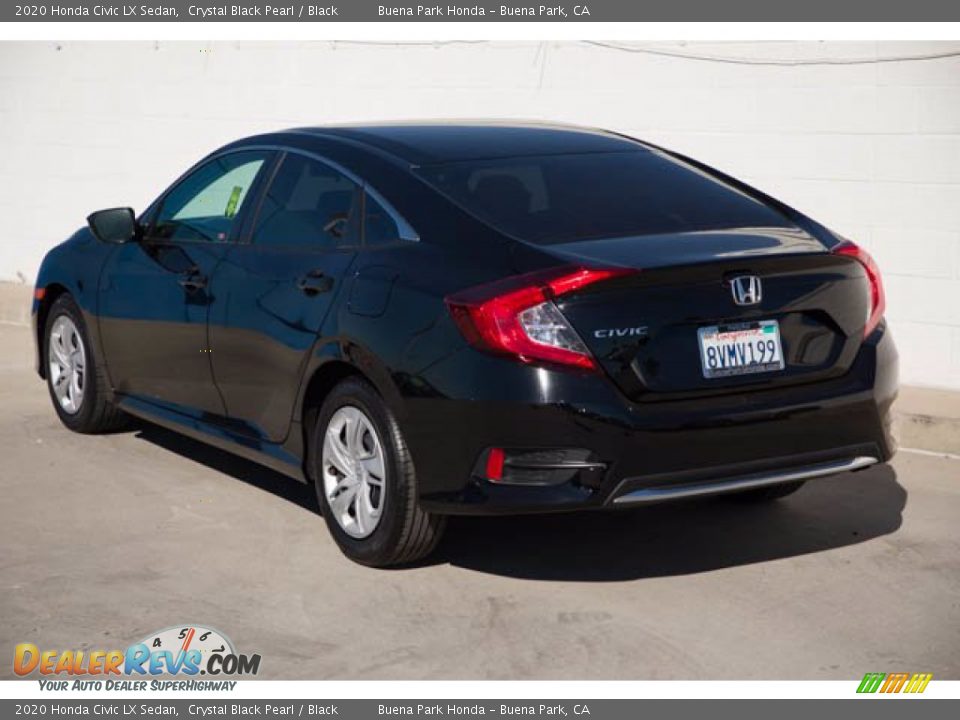 2020 Honda Civic LX Sedan Crystal Black Pearl / Black Photo #2