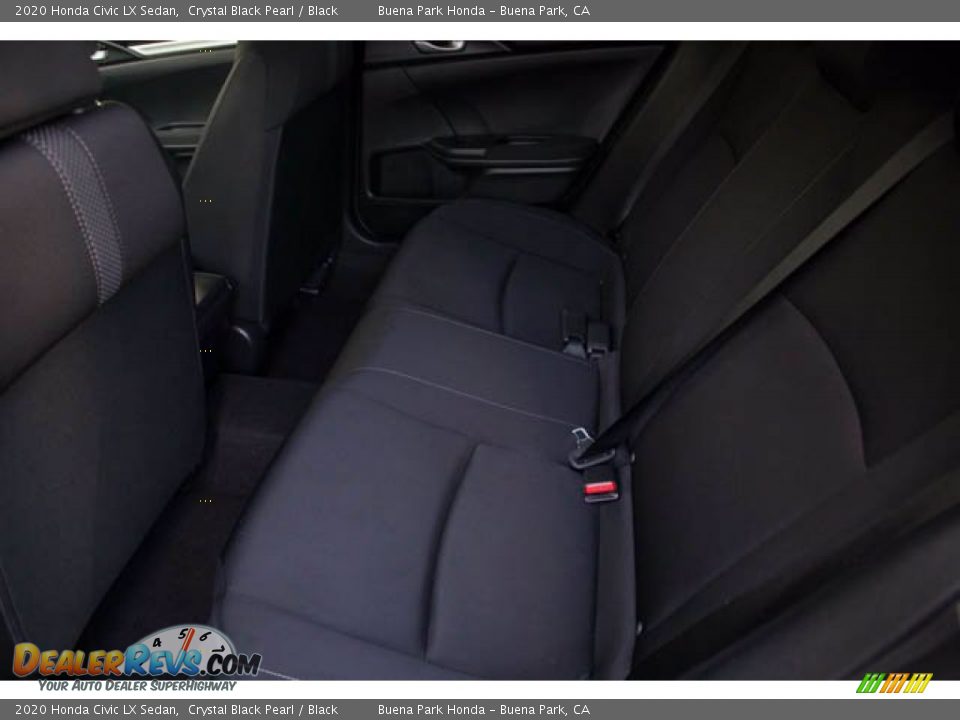 2020 Honda Civic LX Sedan Crystal Black Pearl / Black Photo #4