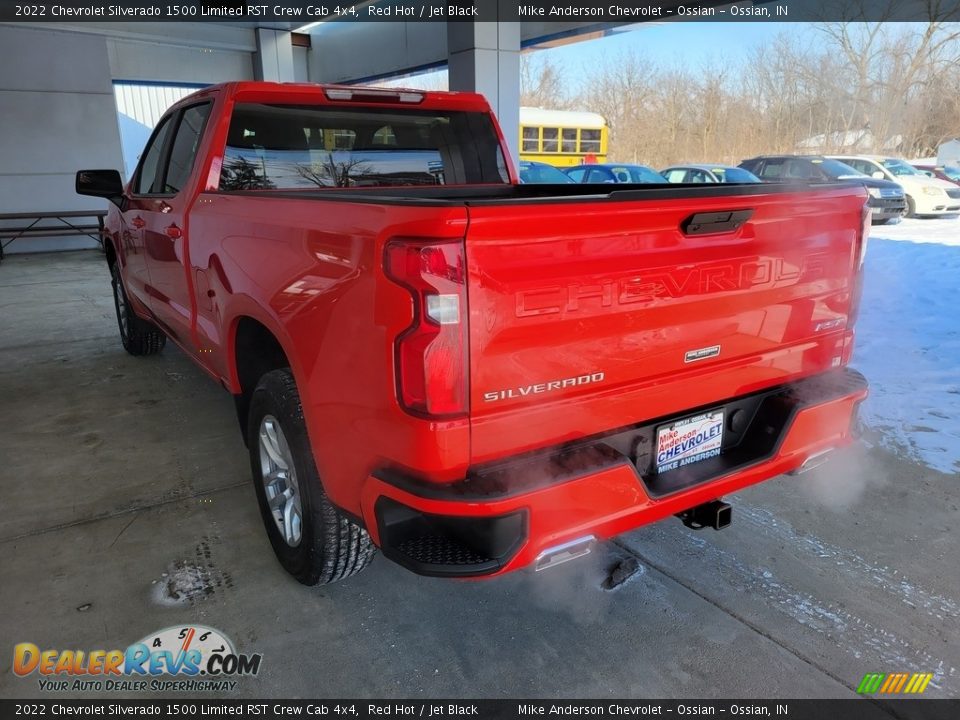 2022 Chevrolet Silverado 1500 Limited RST Crew Cab 4x4 Red Hot / Jet Black Photo #7