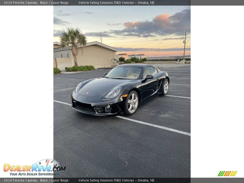 2014 Porsche Cayman Black / Luxor Beige Photo #1