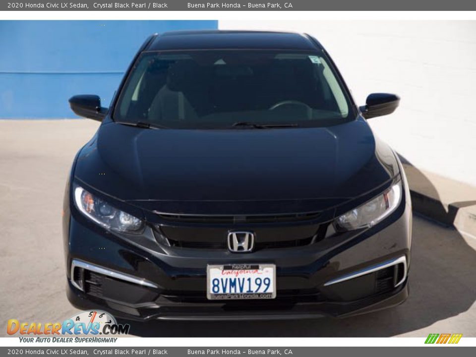 2020 Honda Civic LX Sedan Crystal Black Pearl / Black Photo #7