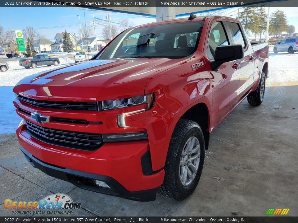 2022 Chevrolet Silverado 1500 Limited RST Crew Cab 4x4 Red Hot / Jet Black Photo #8