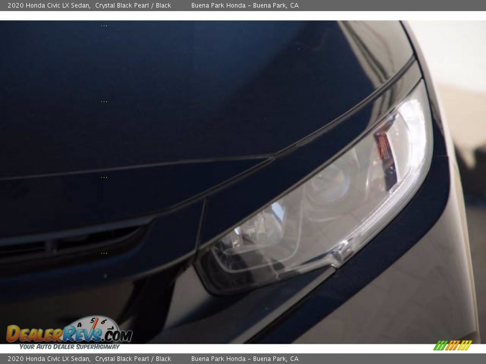 2020 Honda Civic LX Sedan Crystal Black Pearl / Black Photo #9