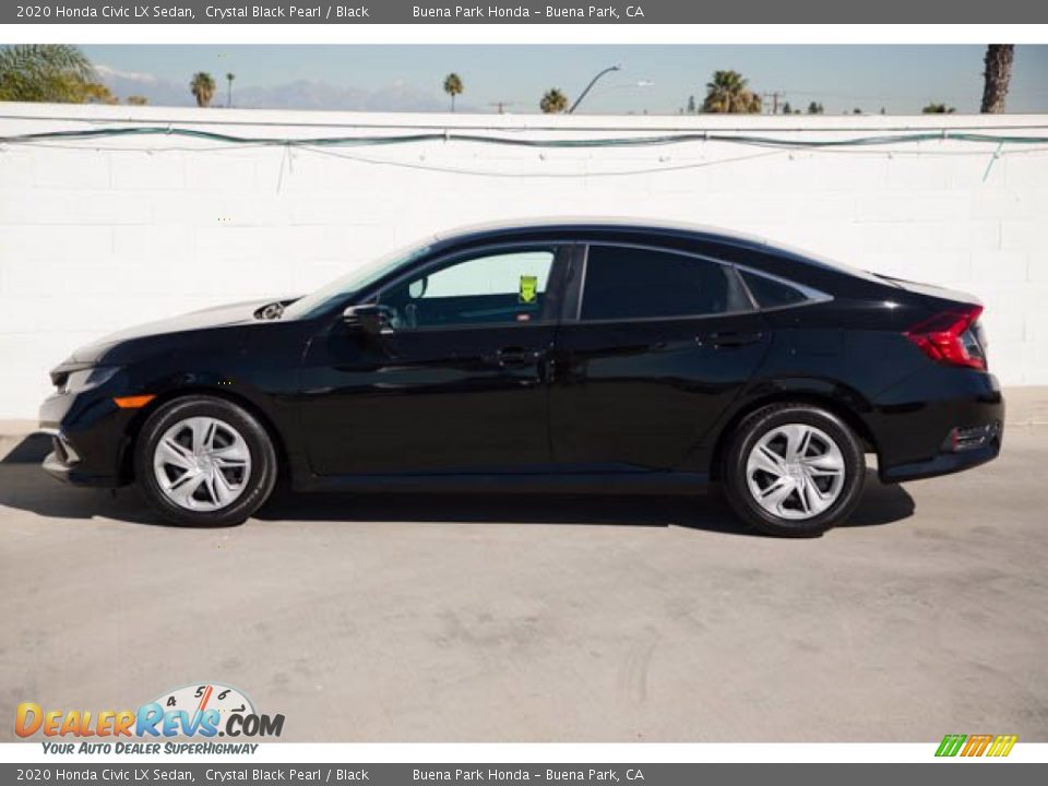 2020 Honda Civic LX Sedan Crystal Black Pearl / Black Photo #10